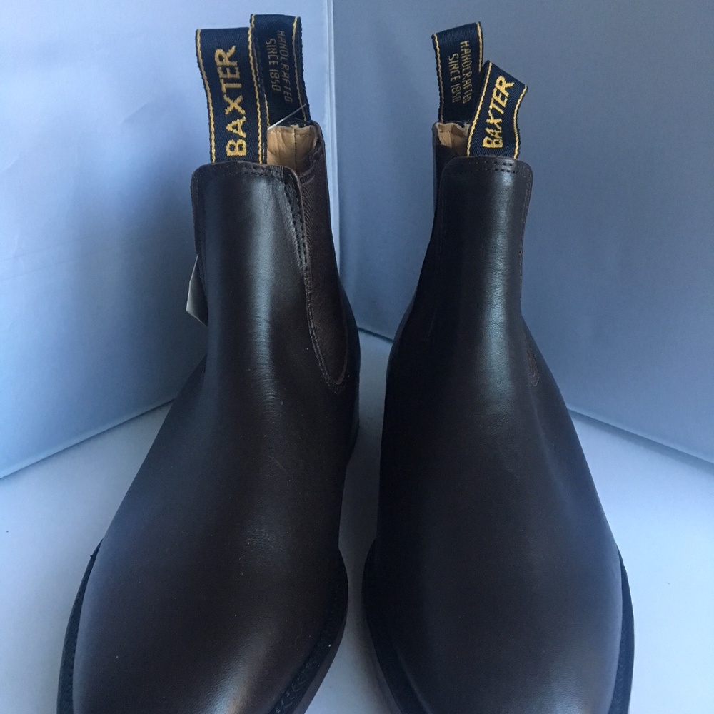 BAXTER "CHELSEA" BOOT IN DEEP BROWN LEATHER